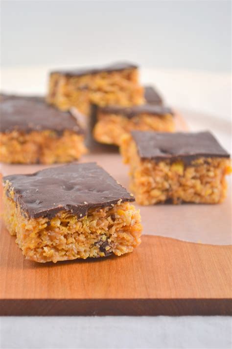 Healthier Peanut Butter Crunch Bars