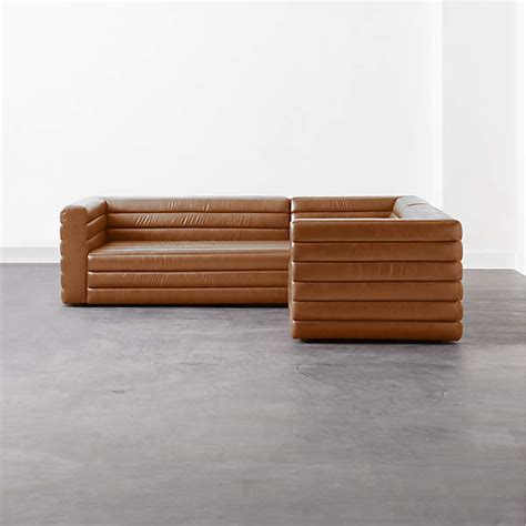 Brown Leather Sectional Sofa | Cabinets Matttroy