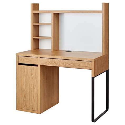 Micke Workstation Oak Effect 105x50 Cm Ikea