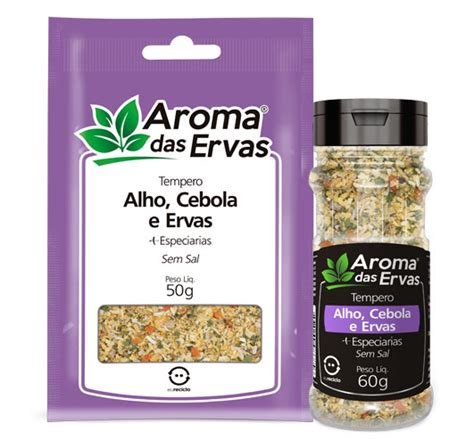 Tempero Alho Cebola Ervas Sem Sal Aroma Das Ervas