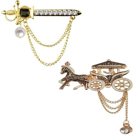 Buy Okos Indo Western Combo Of Gold Plated Royal Sword And Chariot