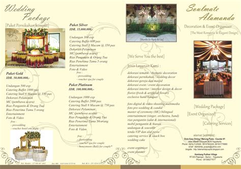 Contoh Brosur Wedding Organizer And Planner IMAGESEE