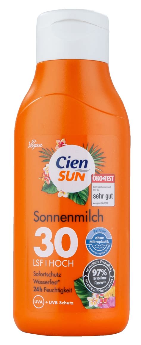 Test Lidl Cien Sun Sonnenmilch Stiftung Warentest