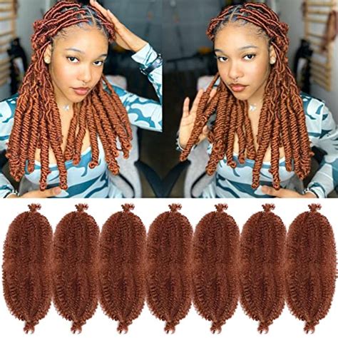 Ginger Marley Hair Marley Twist Braiding Hair 14 Inch 7 Packs Cuban Twist Hair