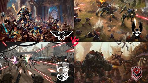 Warhammer 40k Vs Halo Vs Star Wars Vs Starcraft Final Youtube