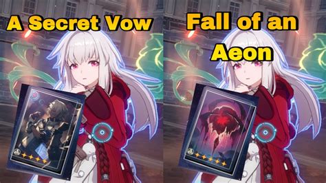 Clara A Secret Vow Vs On The Fall Of An Aeon Light Cone Comparison