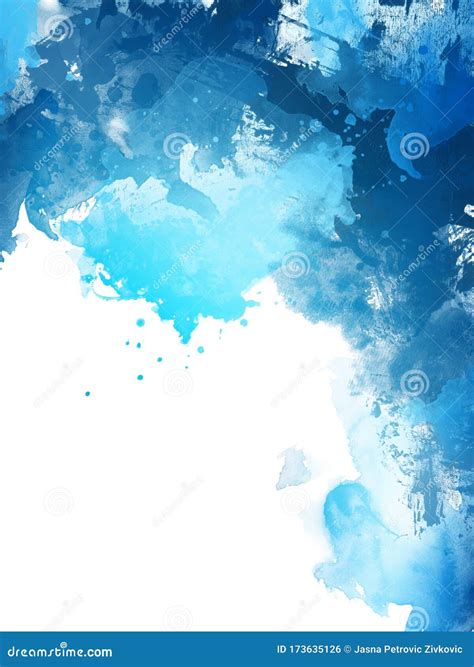 Blue Watercolor Vertical Backgrounds For Poster, Banner Or Flyer Royalty-Free Stock Image ...