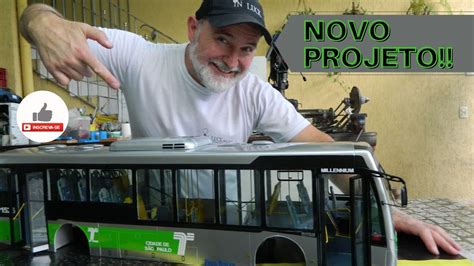 Ônibus de controle remoto MILLENNIUM IV réplica novo projeto YouTube