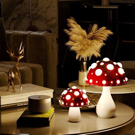 Modern Mushroom Table Lamp Unique And Functional Desk Lamp Etsy Uk