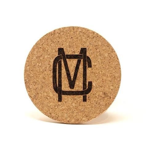 Cork Coasters (set of 6), , monogrammed by Initially London