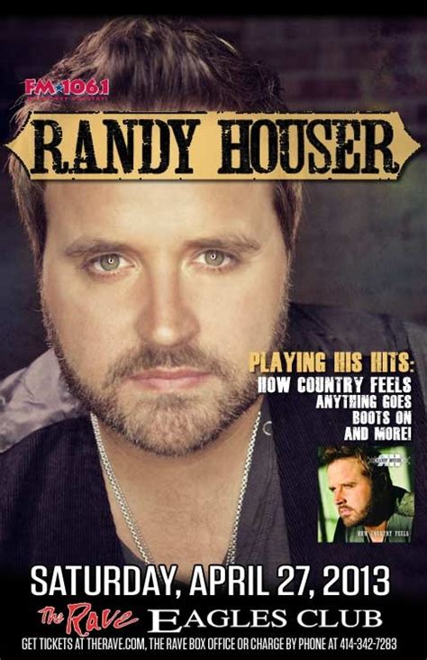 Randy Houser Live In Concert At The Rave April