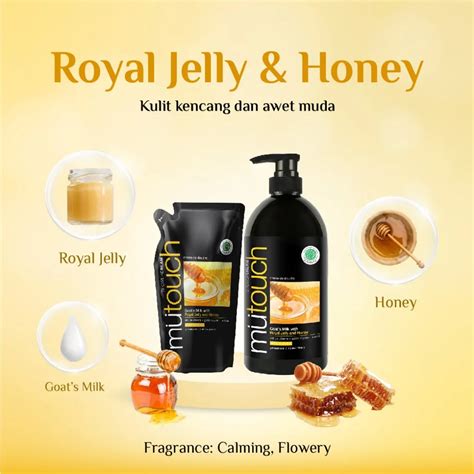 Mutouch Shower Cream With Honey Royal Jelly Refill Ml Raena