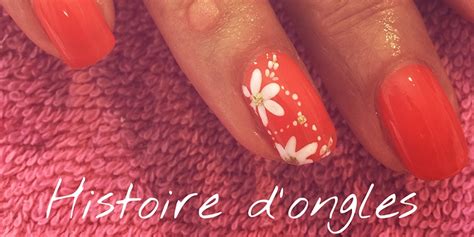 Nail Art Fleur Ongles En Gel Histoire Dongles La Rochelle Ile De R