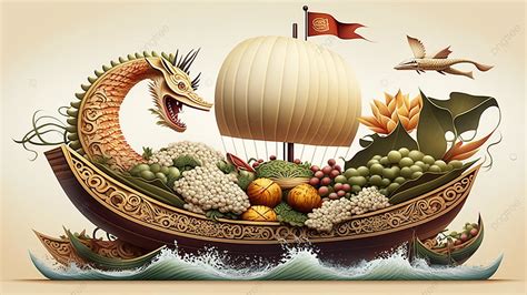 Dragon Boat Festival Food Dragon Boat Festival Background, Dragon Boat ...