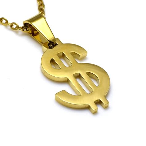 Dollar Sign Necklace - Etsy