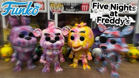 New Fnaf Tie Dye Funko Pop Set Collection Review Five Nights At