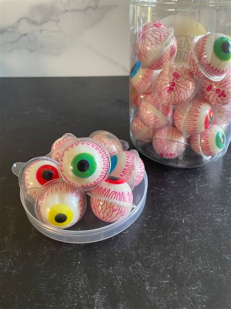 30 Count Fun And Yummy Eyeball Gummies Etsy