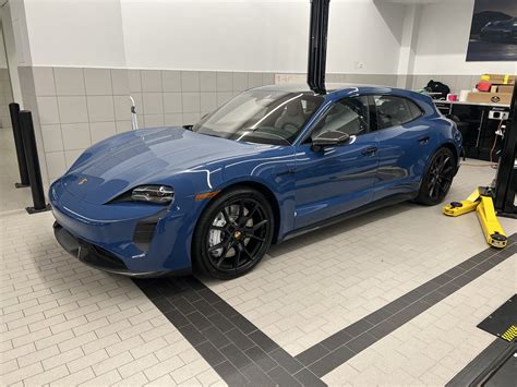 Taycan Gts Sport Turismo Is Home Safe And Sound Neptune Blue Xpel