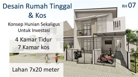 Desain Rumah Tinggal Dan Kost Di Lahan X Meter Desain Rumah Rumah