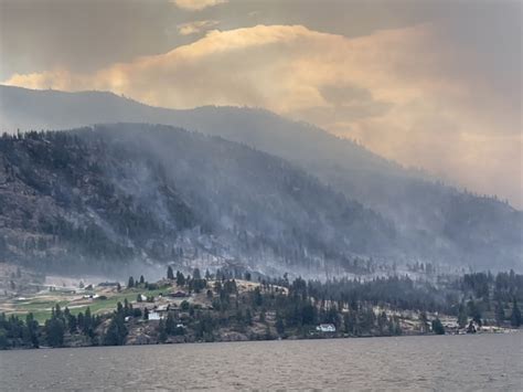 Twenty Five Mile Fire Update South Shore Lake Chelan Lake Chelan