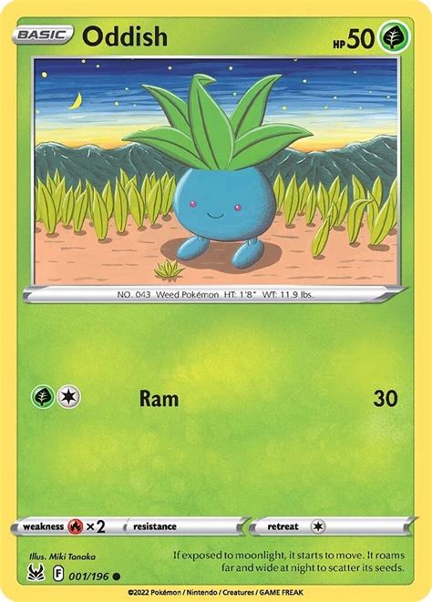 Oddish Swsh11 Lost Origin Pokemon