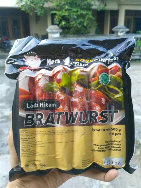 Sosis Jumbo Bratwurst Onesuke Blackpepper Lada Hitam Gram Isi On