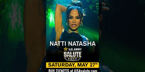 GLOBAL ARTIST NATTI NATASHA TO HEADLINE U.S. ARMY SALUTEFEST IN MIAMI ...