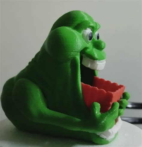 Archivo Stl Pop Corn Pochoclera Ghostbusters Slimer Ecto1 Marshmallow 🌽 ・plan De Impresora 3d