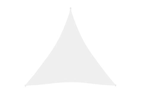 Be Basic Solsegel oxfordtyg trekantigt 3x3x3 m vit Vit Utemöbler