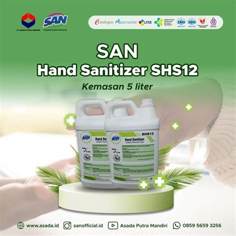 Hand Sanitizer 5 Liter Hospital Grade SAN Chemical