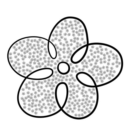 Outline black flower with flower details. Fully editable. Perfect for ...