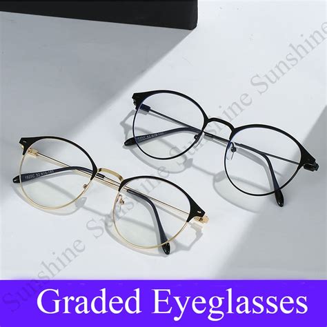 Graded Eyeglasses With Grade 50 100 150 200 250 300 350 400 For Women