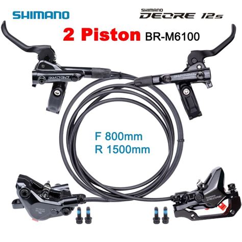 Shimano DEORE BR M6100 Hydraulic Disc Brake 2 Piston Tubing Length