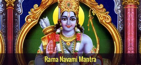 Sri Rama Navami Mantra Lord Rama Navami Mantra Rama Gayatri Mantra