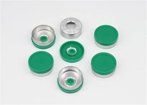 Pharmaceutical Aluminum Plastic Vial Caps 20mm Size For Injection Vial