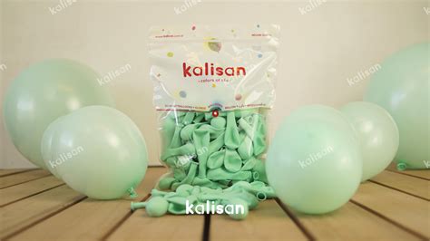 Mint Renk Mini Makaron Balonlar Kalisan Balon