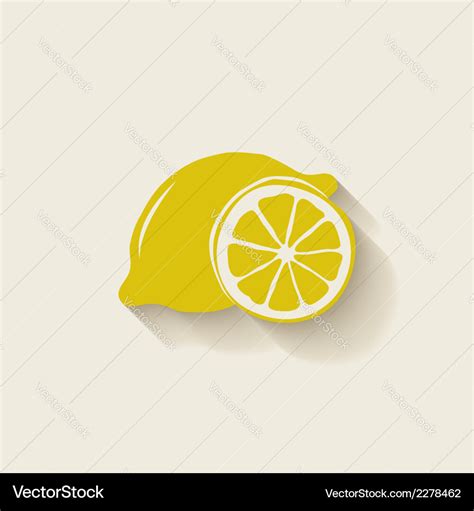 Lemon Fruit Icon Royalty Free Vector Image Vectorstock