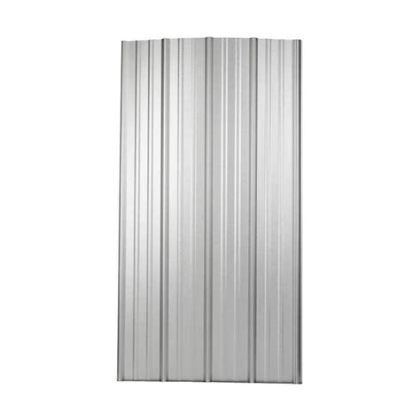 Metal Sales 3 Ft X 8 Ft Ribbed Galvalume Steel Roof Panel In The Roof Panels Department At