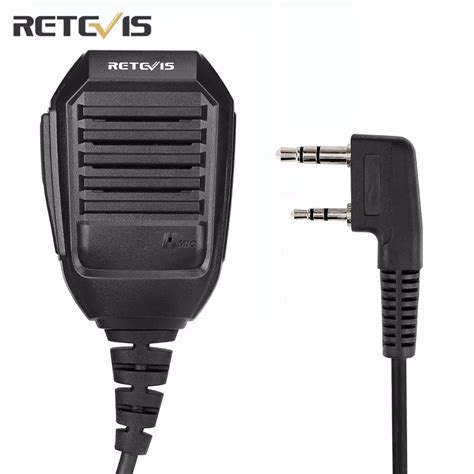 Retevis Rs Pin Remote Heavy Speaker Microphone For Baofeng Uv R