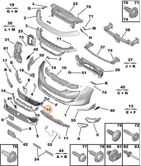 Peugeot Front Bumper Grille Peugeot Parts Direct