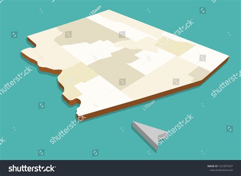 Modern Vector Map Arizona State Usa Stock Vector Royalty Free 1521875597 Shutterstock