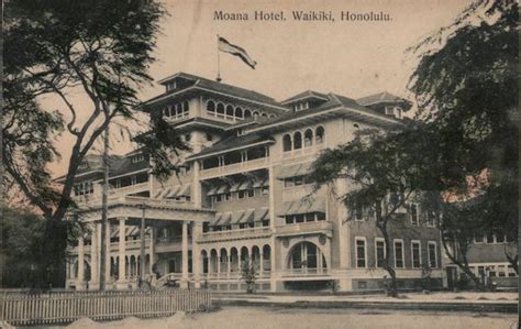 Moana Hotel Waikiki, HI Postcard