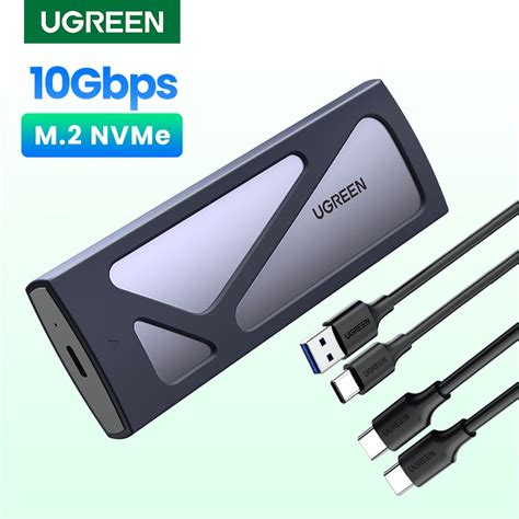 UGREEN Caso SSD NVME M2 Protocolo SATA Dual M 2 Para Adaptador USB