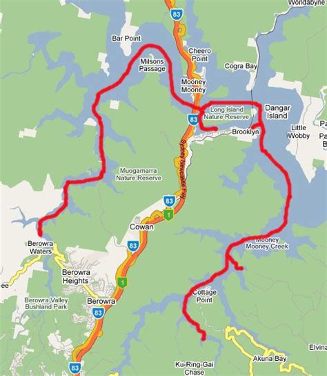 Hawkesbury River Map