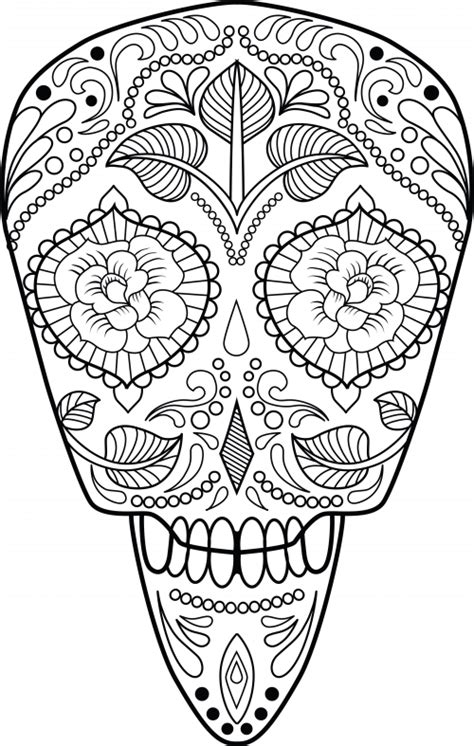 Sugar Skull Coloring Pages – Printable Coloring Pages