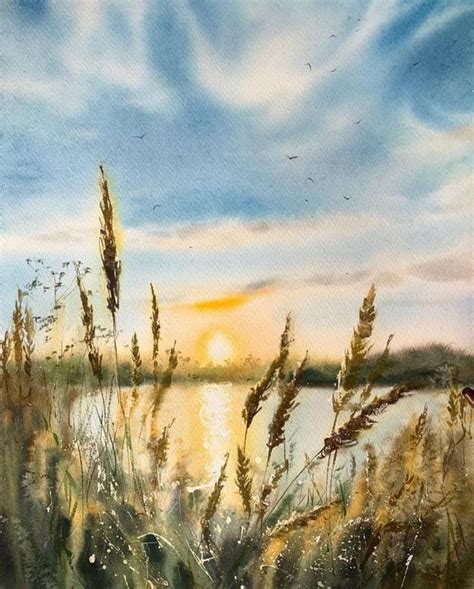 Pin By Natalia Barni On Dipingere In 2024 Watercolor Landscape