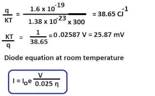 Diode Current Equation Its Derivation