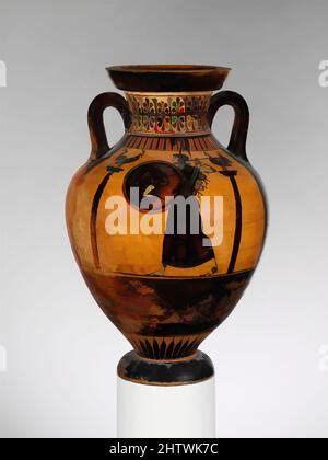 Terracotta Panathenaic Prize Amphora Archaic Ca 500 B C Greek