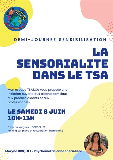 Demi journée de sensibilisation La sensorialité dans le TSA animée