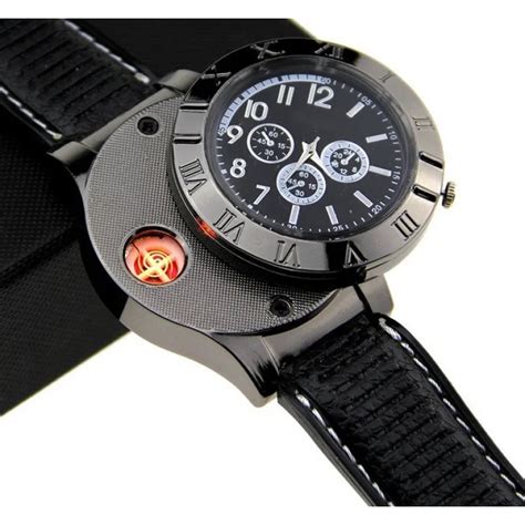 Fashion 2 In 1 USB Rechargeable Watch Lighter Electronic Cigarette ...